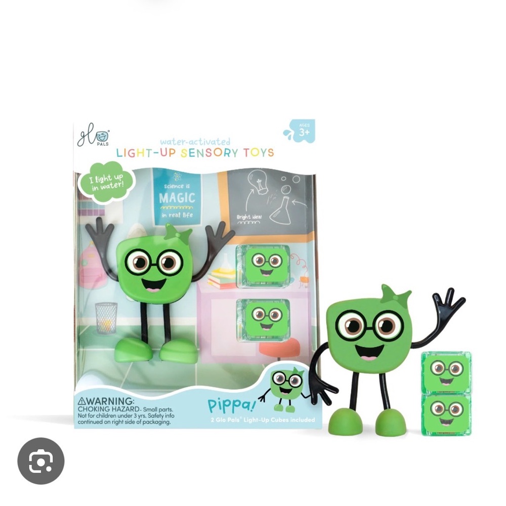 Pippa Green Light-Up Sensory Plush Toy - Water Activated